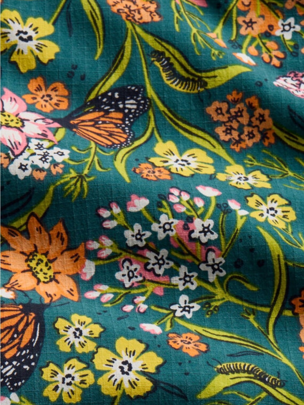 Duluth Heirloom Gardening Bib Overalls in Midnight Green Monarchs Size 2X - Picture 2 of 6
